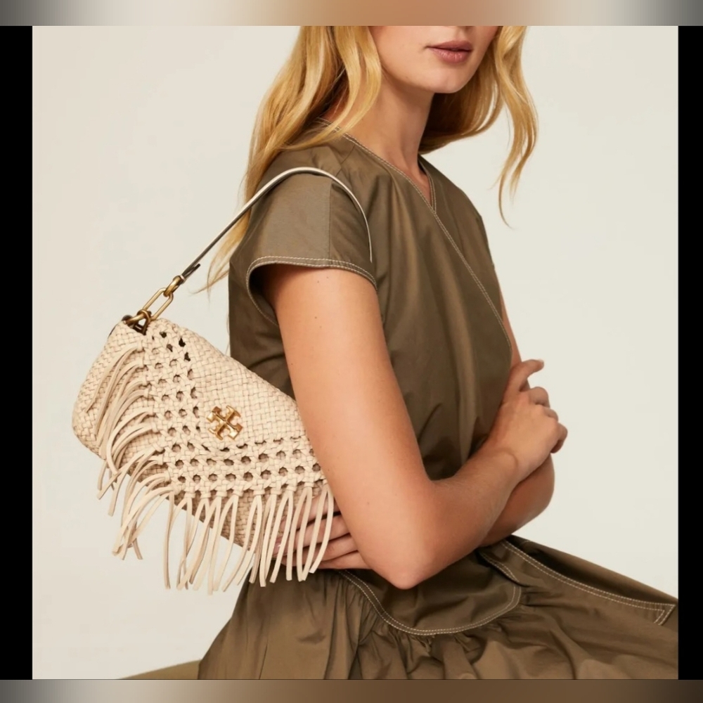 Tory Burch Kira Fringe Small Flap Shoulder Bag - Picture 14 of 14